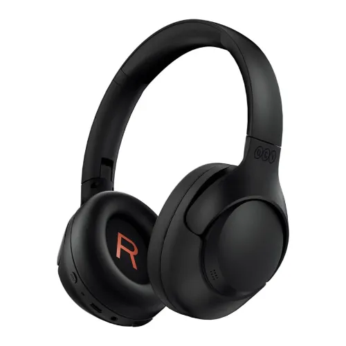 Headphone grande preto over-ear articulável